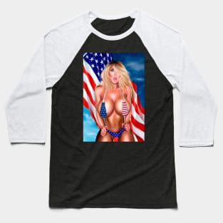 PATRIOTIKA PIN UP Baseball T-Shirt